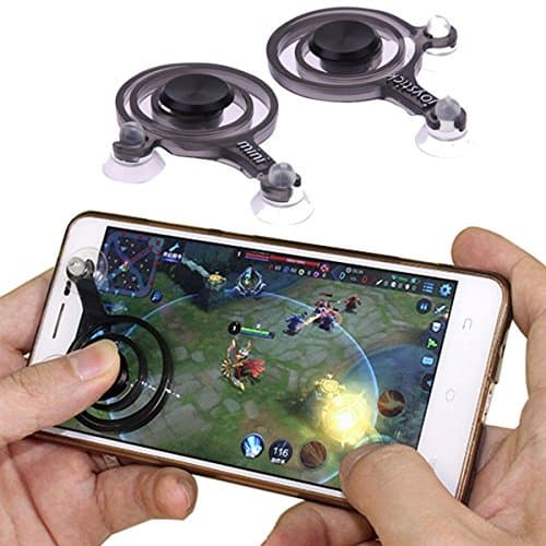 2PCS 1Pair Mobile Game Joystick Joypad Phone Game Rocker Touch Screen Tablet Funny Game Controller For Smart Phone Pad Tablet PC(left+right)