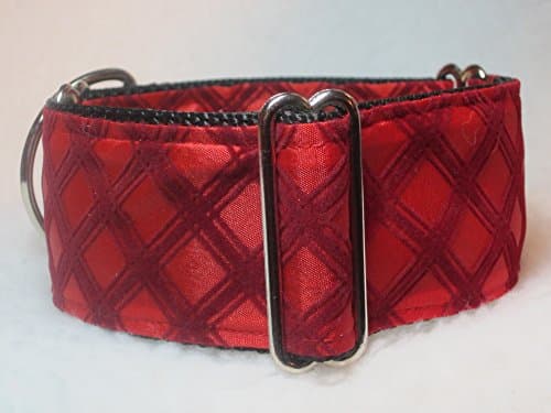 2" Wide Red on Red Martingale Dog Collar
