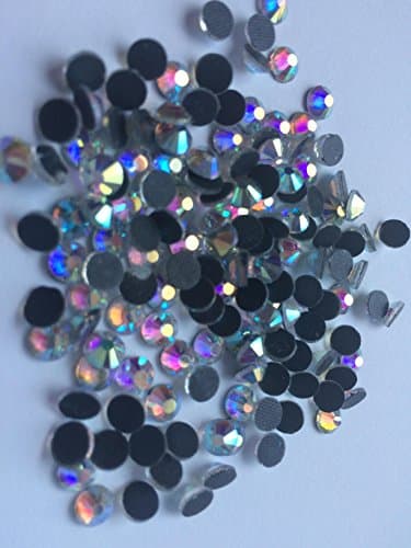 5mm SS20 Crystal AB Hotfix (with glue on back) Iron On Flatback Rhinestones 200 pcs