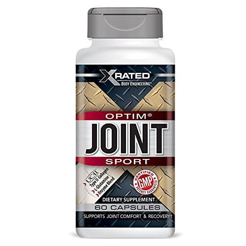 Xrated Body Engineering Optim Joint Sport (60 caps) with UC-II Type 2 Collagen, Clinically Proven 2X More Effective Than Glucosamine & Chondroitin: Turmeric, Boswellia & Glutamine for Muscle Recovery