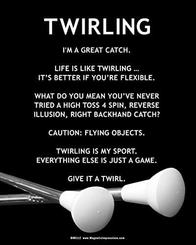 Unframed Twirling Batons 8” x 10” Poster Print
