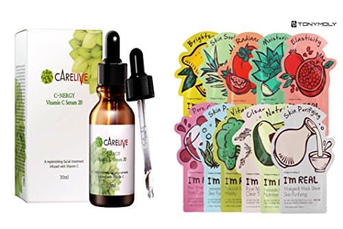 C-NERGY SERUM 20 + I'm Real Mask Sheet Pack of 11