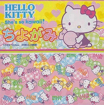 Origami Paper- Hello Kitty Bonbon