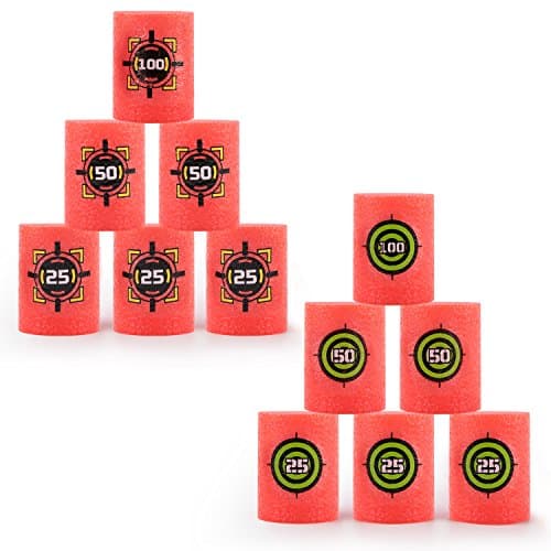 12Pcs Dart Foam EVA Soft Bullet Target for NERF N-Strike Blasters