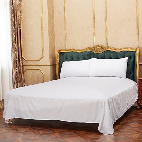 SEPOVEDA Queen Bed Sheet Set Brushed Microfiber Wrinkle Fade and Stain Resistant 1500 Thread Count Bedding Set with Flat Sheet, Fitted sheet, Deep Pockets Pillow Case Sets( White)