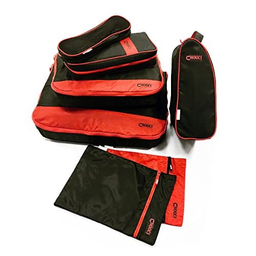 Ultralight Packing Cubes Travel Essentials – First Thing to Check in Packing List - 7 Set Travel Luggage Super Compression Organizing Cubes for Holiday Vacation, Business Trip, Weekend Trip, Camping