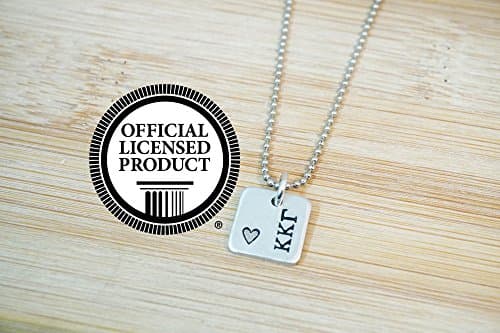Alpha Chi Omega Mini Square Necklace - Official Licensed Product