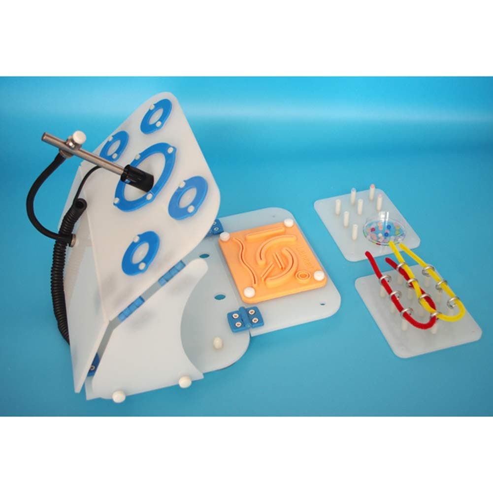 VIEUR Laparoscopic Trainer Simulator Box +3 Training Model + Straight Professional Camera