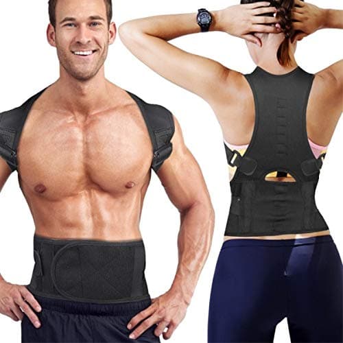 Back Brace Posture Corrector - Shoulder Support Trainer for Pain Relief | Improves Posture and Provides Lumbar Support,for Men and Women Supports Correct Posture Upper and Lower Back Lumbar