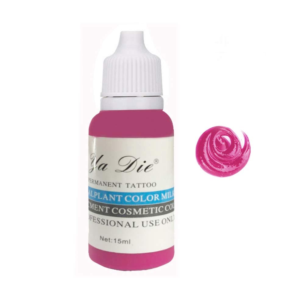 1/2 Oz. Permanent Makeup Microblading Pigment Tattoo Ink Eyebrow Lips Lasting Color Body Tattoo Art (cherry red)