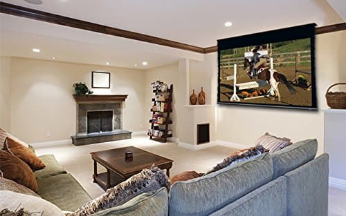 Stewart Filmscreen Cima 135" Electriscreen 16:9 12" Black Drop HDTV Format Above Ceiling Projection Screen (Neve)