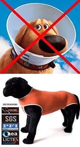 THERAPEUTIC COPPER SUIT M4, comfier post surgical care, E-collar alternative, helps wound healing, and a wide range of dermatological issues (Mixed Legs, 4)