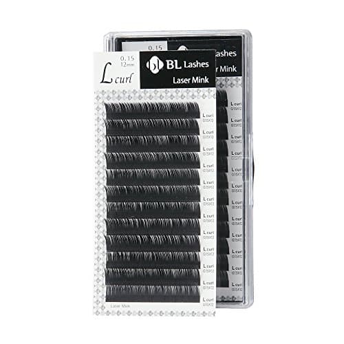 Eyelash Extension BL Laser Mink Lash L Curl Thickness 0.15mm (0.15X10mm)