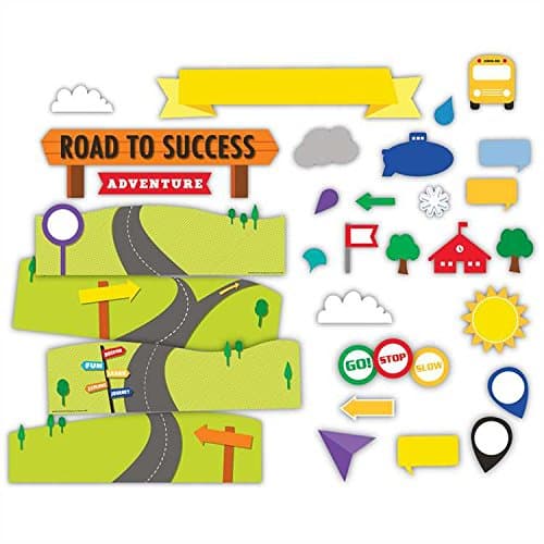 Eureka Learning Adventure Road to Success Mini Bulletin Board Set (847536)