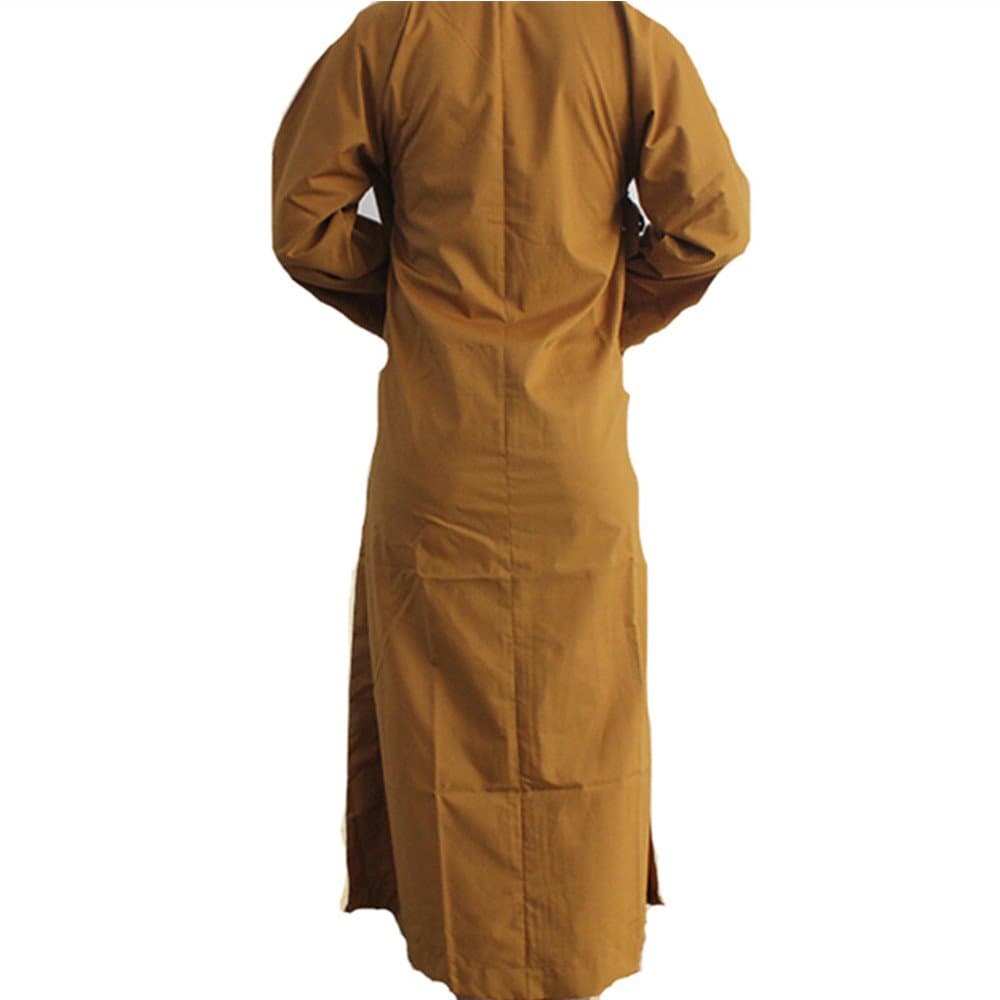 Hwydo Long Cotton Kung Fu Shaolin Monk Robe Lay Master Zen Buddhist Meditation Gown