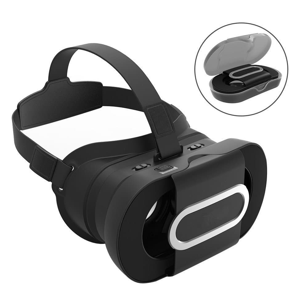 QERY 3D VR Glasses, Lightweight Virtual Reality Headset for VR Games and 3D Movie, Compatible with 4.7-6.0 inch screens, No dizzy feeling
