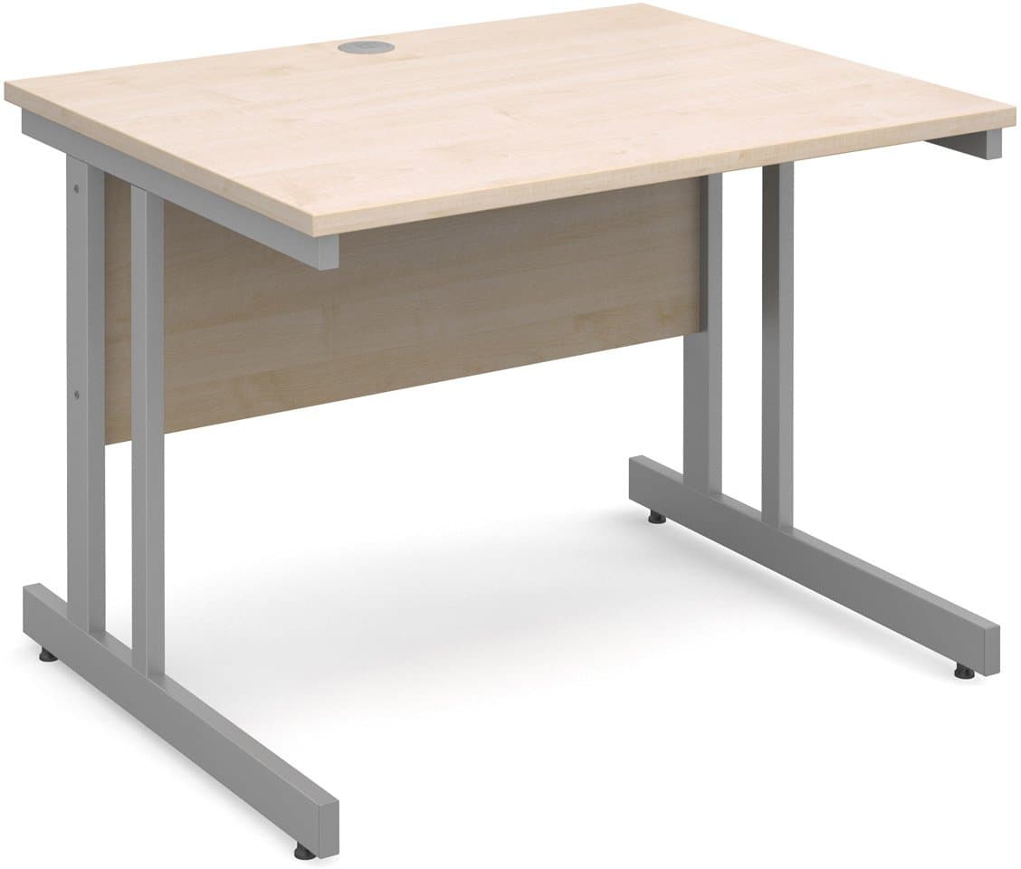 DSK Momento 1000mm Straight Desk - Maple