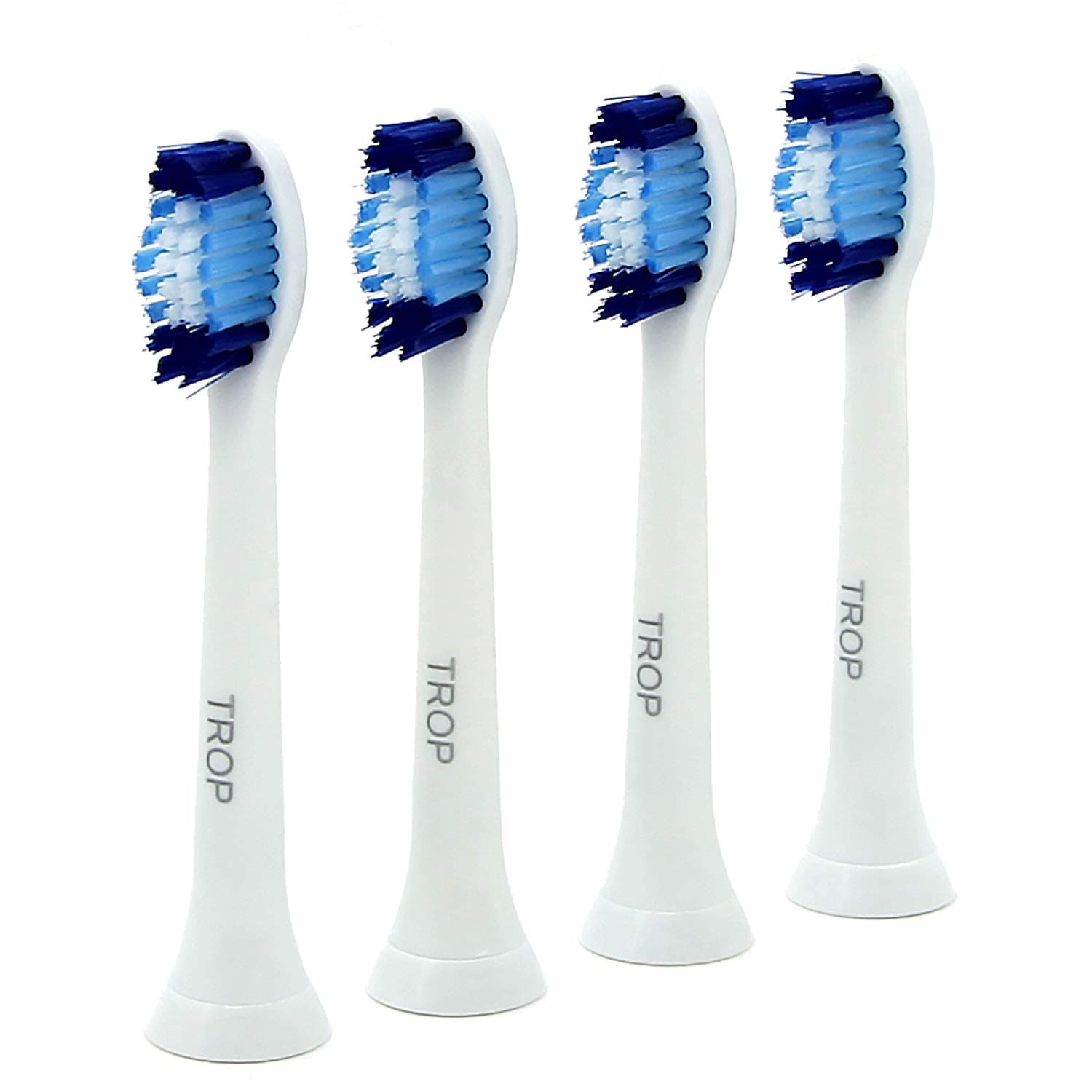 TROP Pack of Brushes, Medium/Medium Hardness, White – Toothbrush Head/Replacement Brushes/Replacement Brushes/Toothbrush Heads