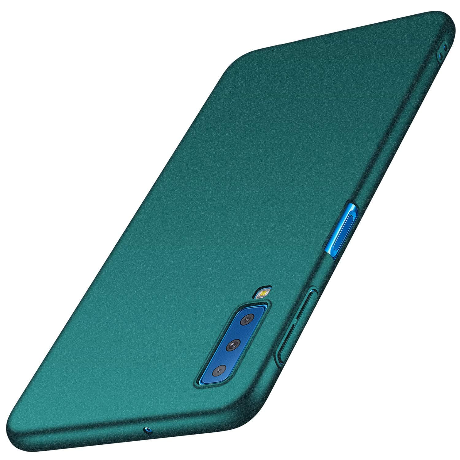 BANZN Galaxy A7 Case, Ultra-Thin Premium Material Slim Full Protection Cover for Samsung Galaxy A7 (6.0 inch) 2018 (Gravel Green