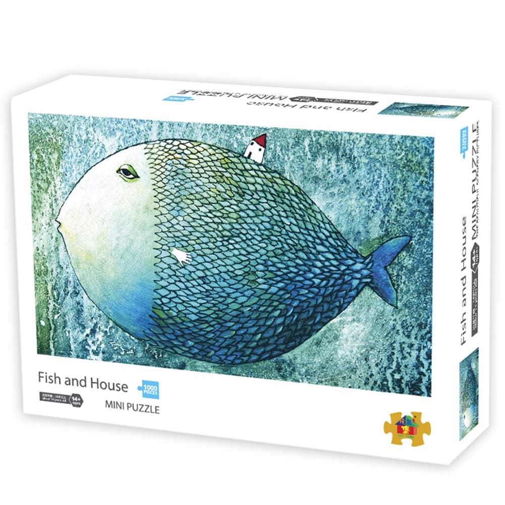 1000 Pieces Jigsaw Puzzles for Adults Fish Micro-Sized Puzzles Painting Jigsaw Puzzles