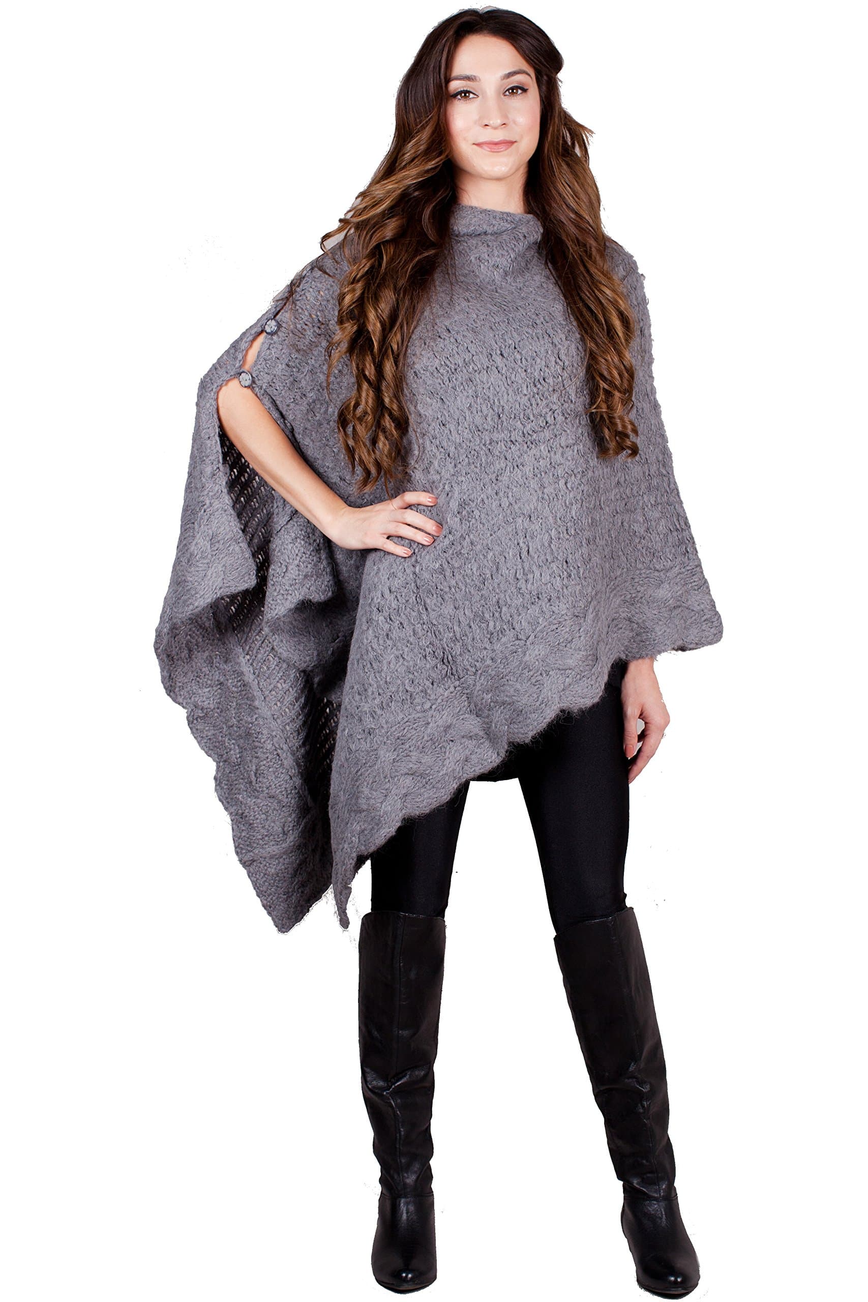 Shupaca, Suri 100% Alpaca Wool Knit Poncho