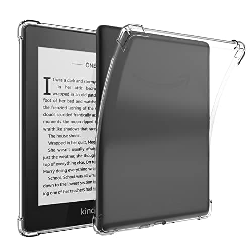 for 6'' All-New Kindle Case Clear 2019,Clear Case for Kindle Paperwhite 10th Generation 2019,Shockproof Ligthwheight Transparent Soft TPU Back Cover Shell for Kindle 10th Gen E-reader-Clear
