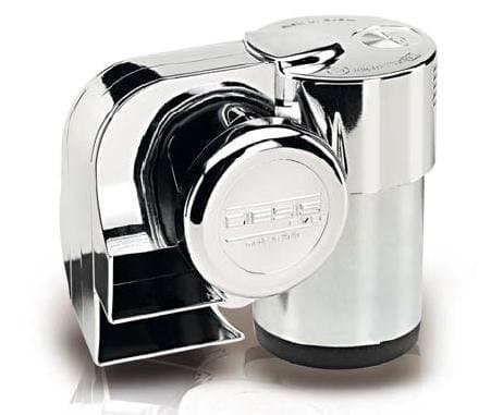 Evolux Horn Chrome 2–Tone 12 V Compact Horn Approved by German Road Traffic Licensing Regulations