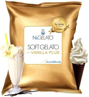 AussieBlends Vanilla Plus Soft Serve Mix, ideal for Milkshakes, Sundaes, and Frozen Desserts | 1-Pack, Imported