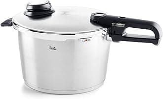 Fissler Vitavit Premium Pressure Cooker with Steamer Insert, 8.5 Quart