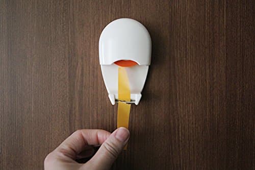 Labeling Kitchen Tape with Magnet Dispenser Egg Label Masking Sticky Writable Attached to Refrigerator Cabinet Wall (Case + 1 Roll)