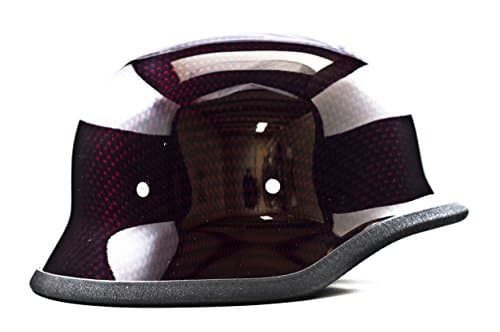 Carbon Fiber German Helmet (Small, Red Candy)