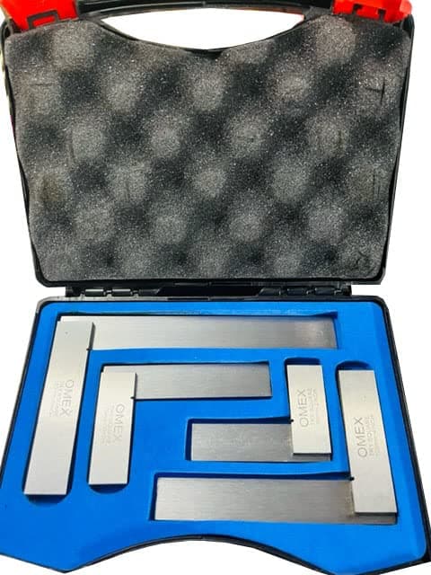 PRECISION STEEL HARDENED SQUARE SET GROUND MACHINIST TOOL 2" 3" 4" 6" NEW DIN875 I PLASTIC BOXED