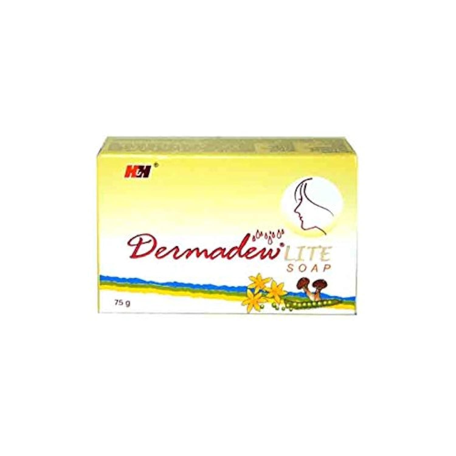 Dermadew H&H lite soap Lite Soap 75G (Pack Of 4)
