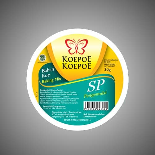 Koepoe-koepoe Baking Mix SP Emulsifiers, 30 Gram (Pack of 2)