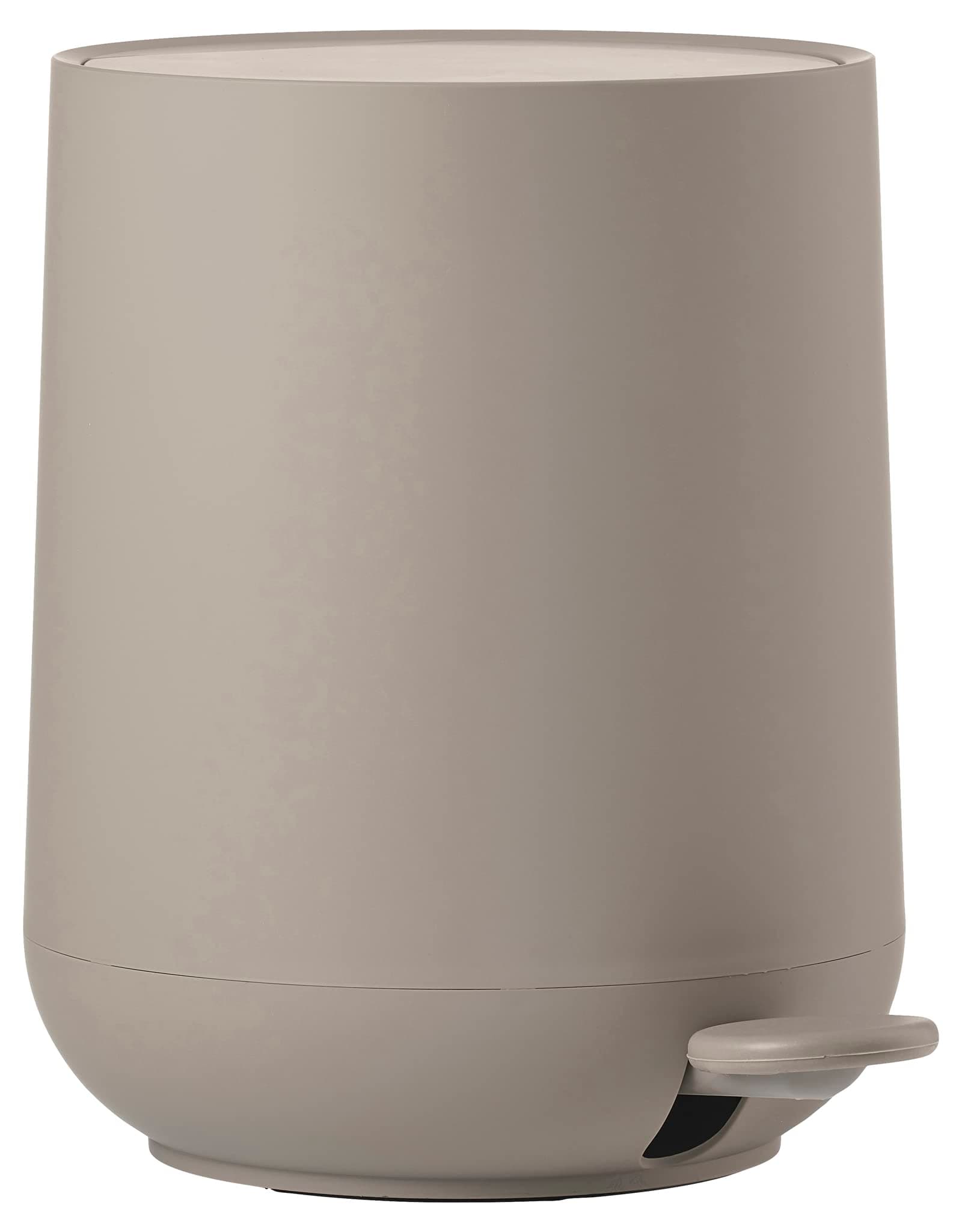 Zone Denmark Nova Pedal Bin, Cosmetic Bathroom Bin, Small Waste Bin for Bathroom, 3 Litre, Ø 20.5 cm, Height 23.5 cm, Taupe