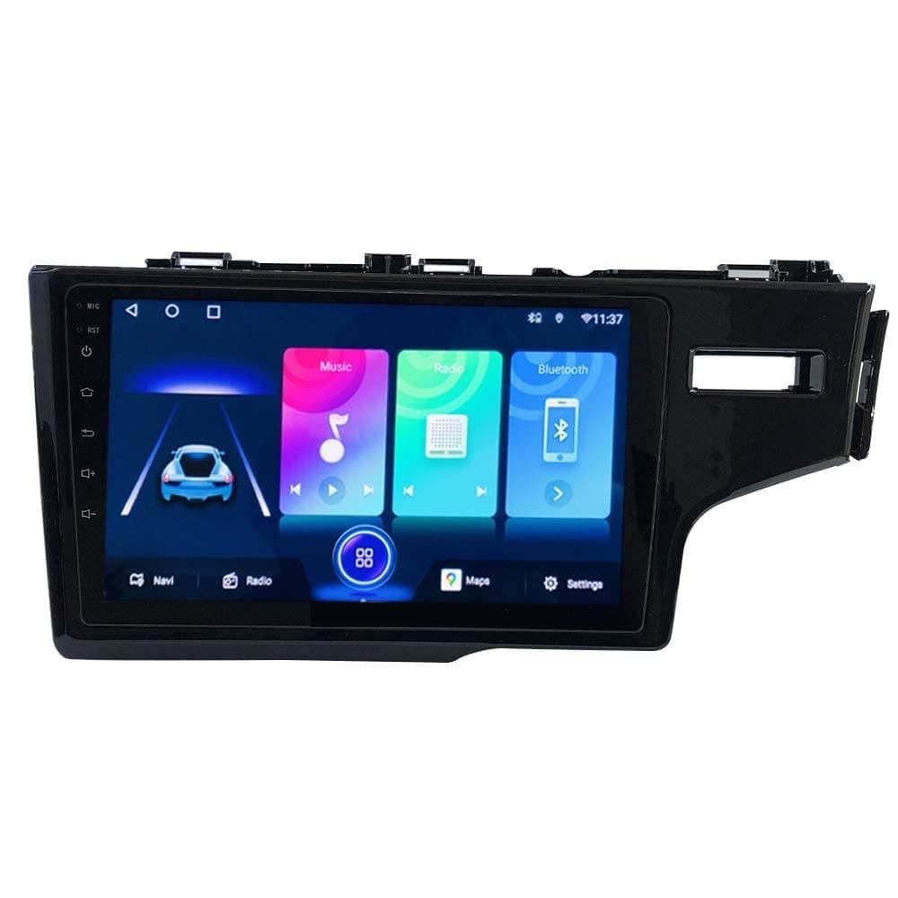 Modorwy Car Android System | OS 13 Stereo | 9 Inch QLED HD IPS Touch | 2GB & 32GB | Double Din Car Multimedia Player | Bluetooth Wi-Fi | incl. AHD Rear Camera & Frame Compatible with Honda Jazz New