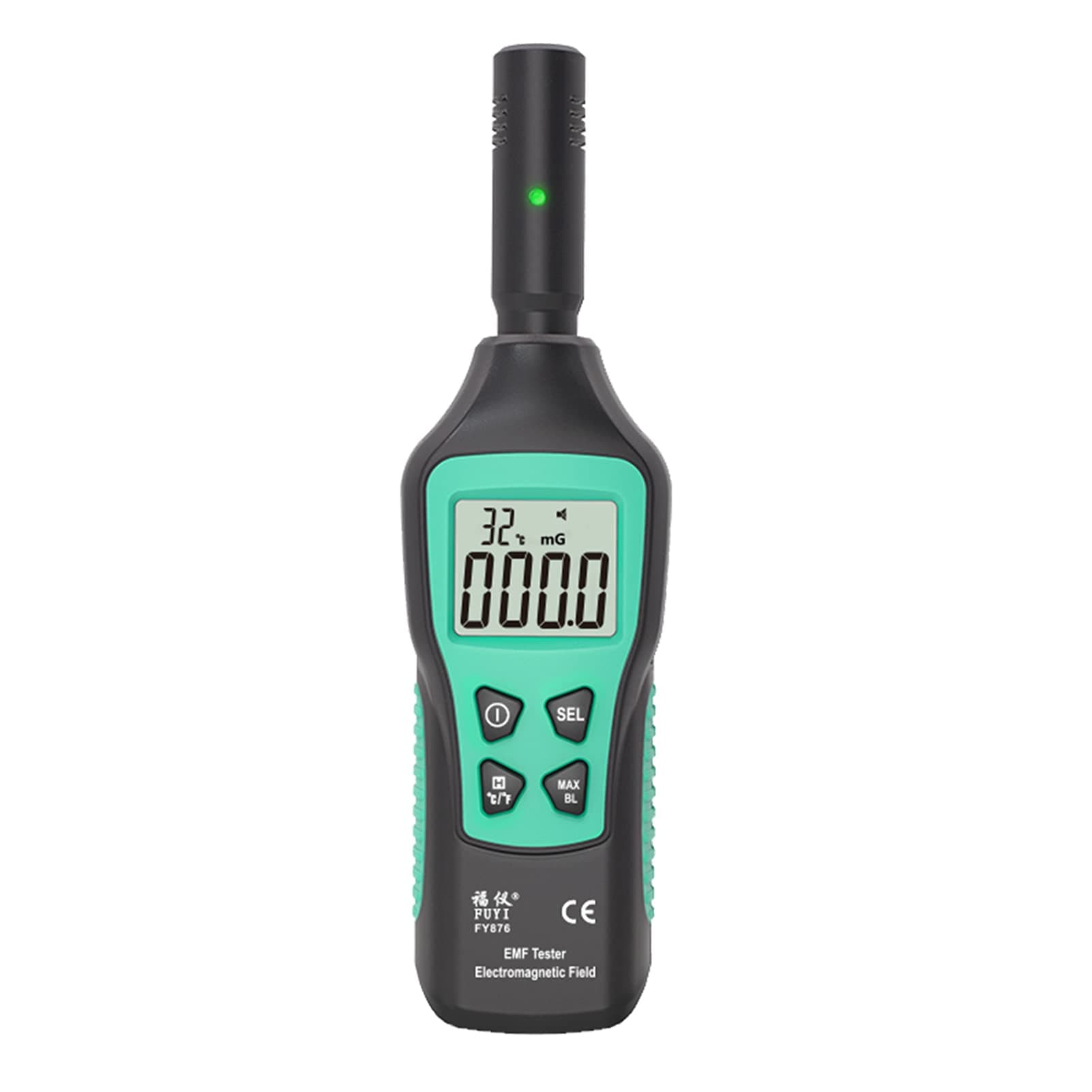 Obery EMF Meter Electromagnetic Radiation Detector Household Handheld High Precision Electromagnetic Wave Radiation Tester Radiation Monitor FY876 Black