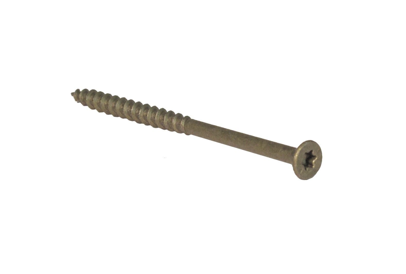 Grip Rite Prime Guard Grip Rite P4STGDBK #10 x 4 Exterior Star Drive Screws, Gold (25-Pound Bucket)