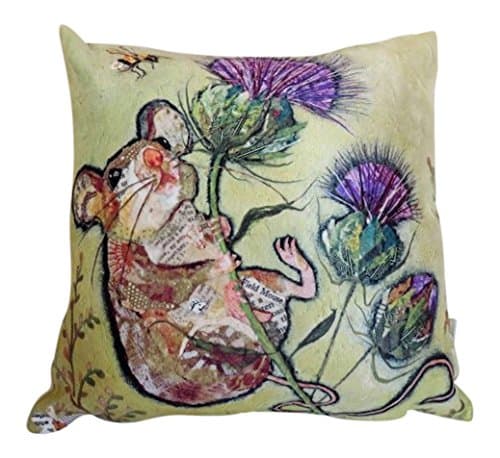 Dawn Maciocia First To The Top' Cute Wee Mouse & Thistle Soft Cushion