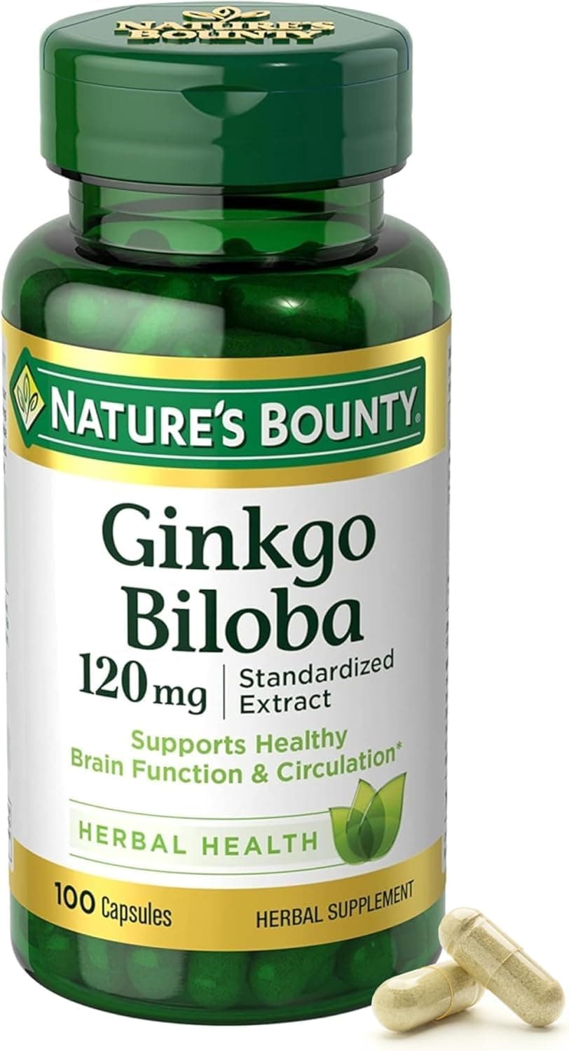Nature's Bounty Ginkgo Biloba Capsule 120 mg 100 ea