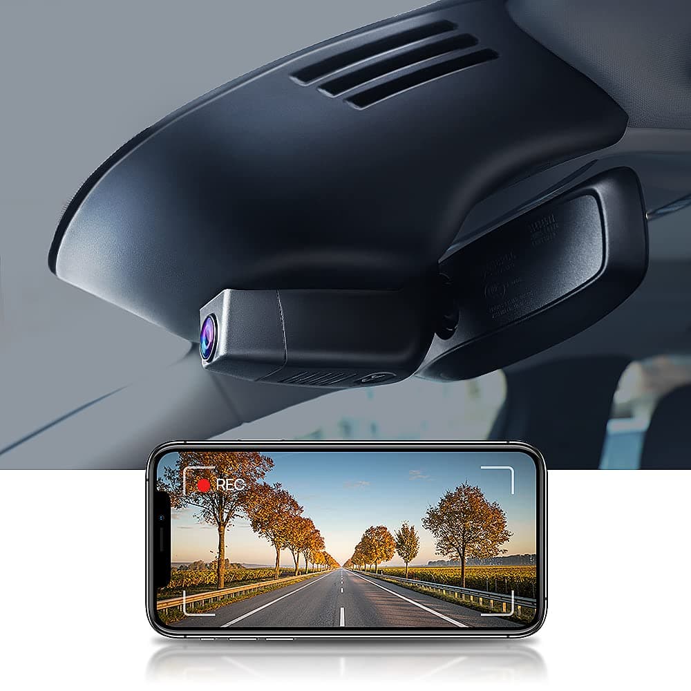Fitcamx 4K Dash Cam Compatible with Volvo XC40 T4 T5 Model A (Compare Cover Shape), Integrated OEM Look, UHD 2160P Video, Built-in WiFi & APP, Loop Recording, G-Sensor, Easy to Install, 64GB Card
