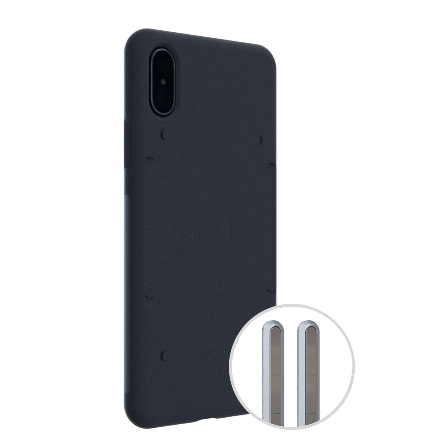for iPhone Xs 2nd Gen with 2 MagSticks (Black, iPhone X/XS)