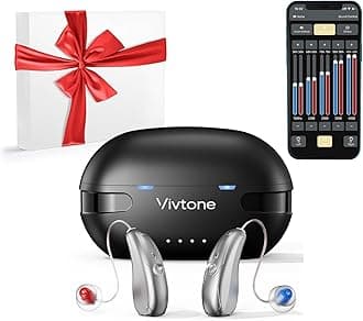 Bluetooth Hearing Aids with APP Control for Precise Fitting, Phone Call & Music Streaming, Rechargeable OTC Hearing Aids for Seniors Adults Men Women, Xpure 2.0