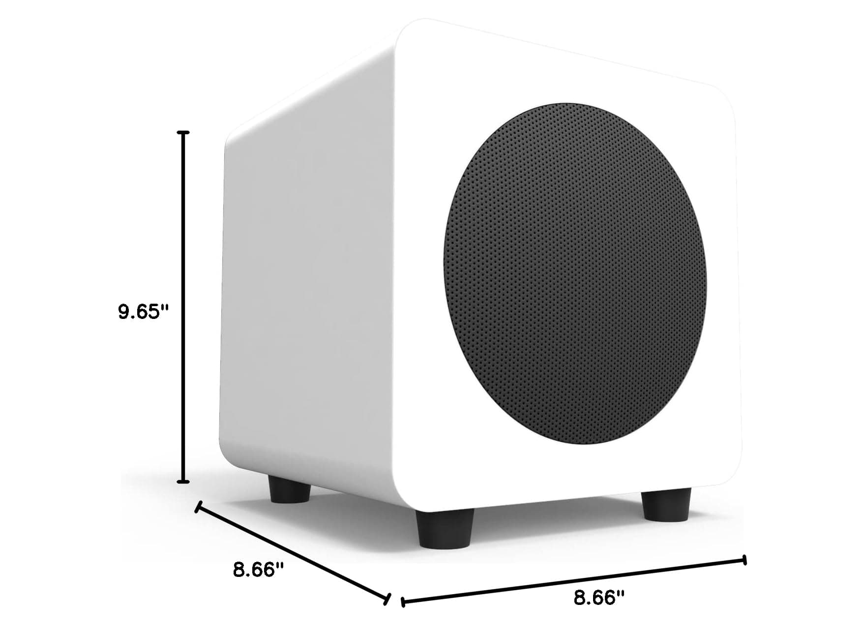 Kanto SUB6 6-inch Powered Subwoofer - Matte White