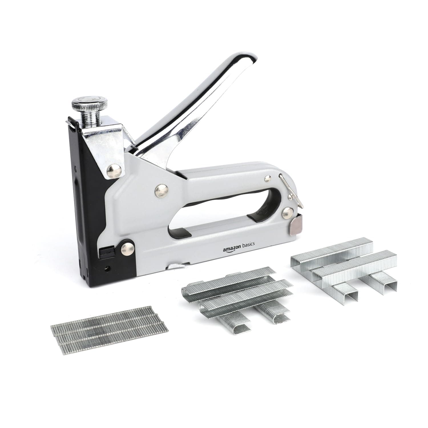 AmazonBasics 3 in 1 Heavy Duty Staple Gun with 600pcs staples - 4-14mm