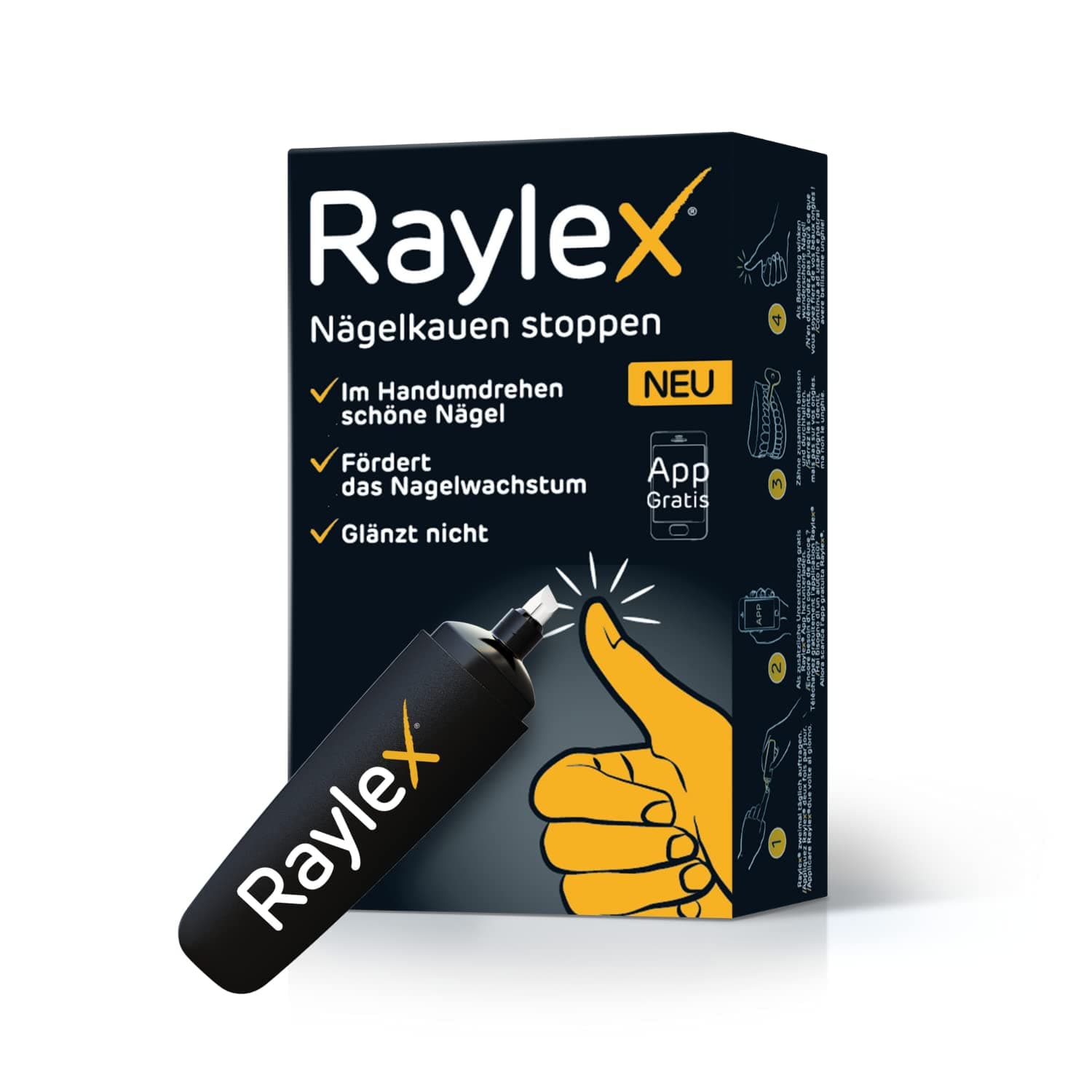 OYSTERSHELL Raylex Stop Nail Biting 3.5ml Bitter Citrus Taste Nail Treatment