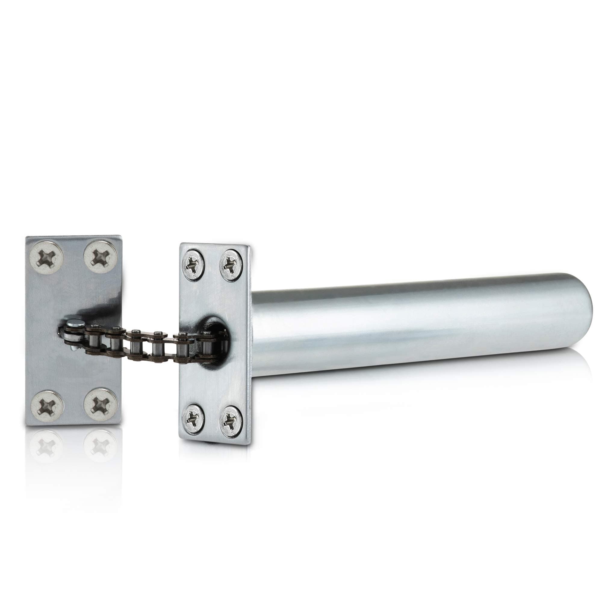 Satin Chrome Concealed Door Closer for Internal Doors, Soft Close, Spring Closer, Automatic Auto Closer