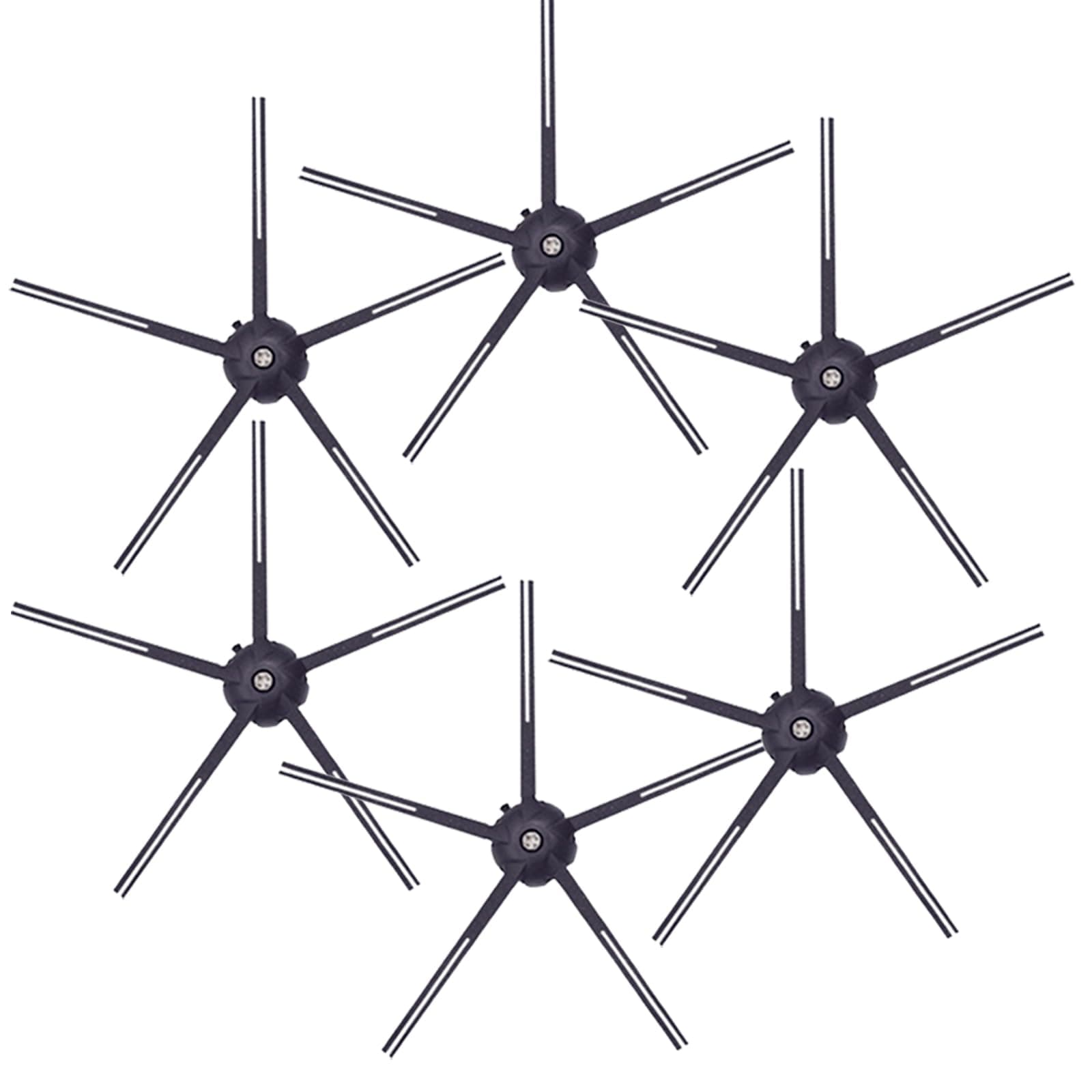6 Pack Silicone Side Brushes for Roborock S7MaxV Series,S8 Series,S7 Series, S6 Series, S5 Series, S4 Series, Q7 Series, Q7Max Series, Q Revo and E Series Robot Vacuum