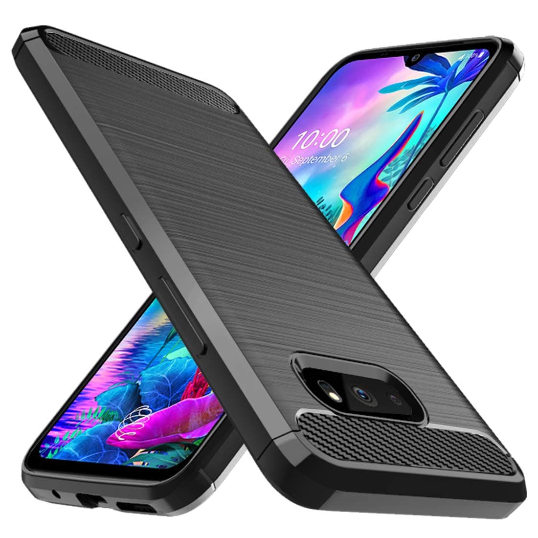 - Osophter for LG G8X Thinq Case,LG V50S Thinq Case Shock-Absorption Flexible TPU Rubber Full-Body Protective Phone Cover for LG G8X Thinq/V50S Thinq(Black)