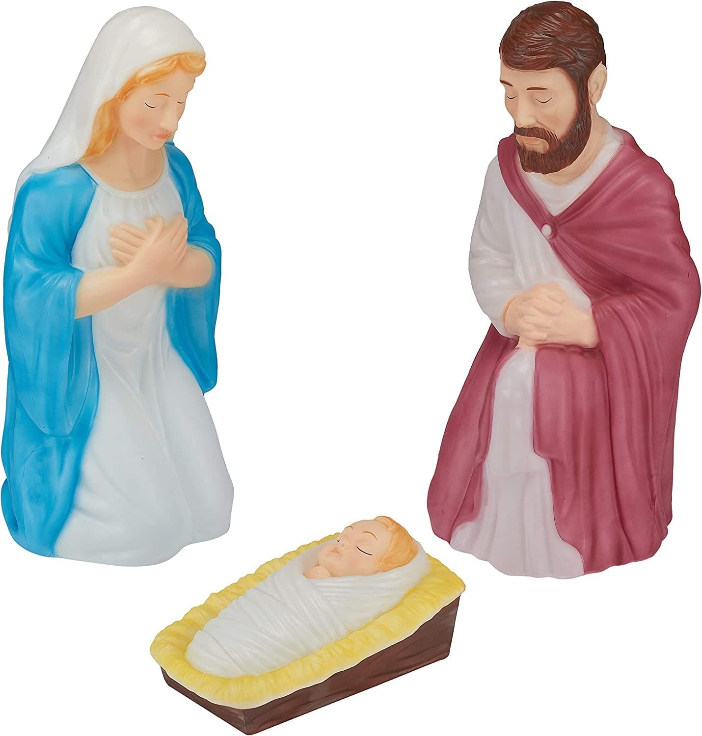 Nativity Scene Holy Family with Lights